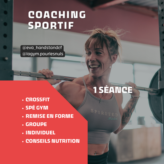 1 SÉANCE COACHING SPORTIF PERSONNALISÉ