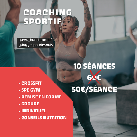 10 SÉANCES COACHING SPORTIF PERSONNALISÉ